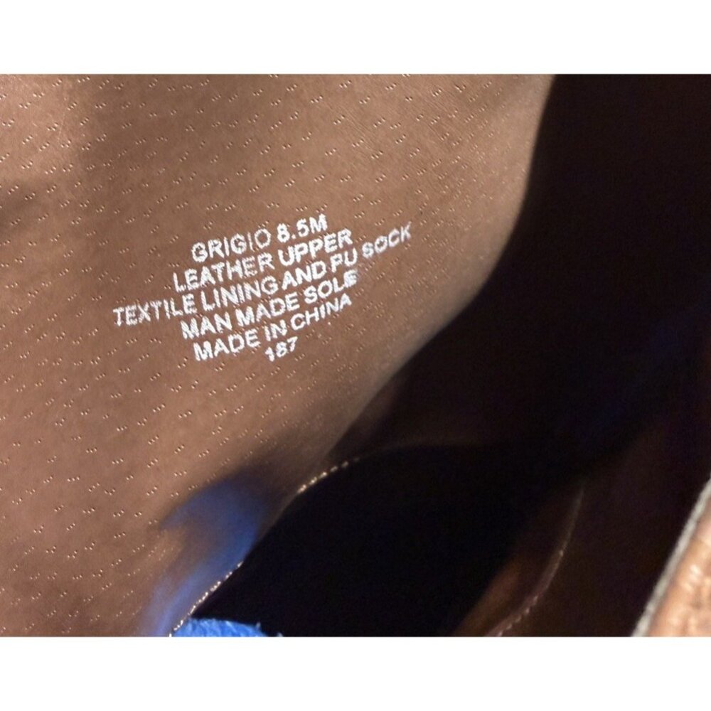 Steve Madden Women’s 8.5 Brown Leather Knee High Chunky Heel Platform Boots - Picture 10 of 10